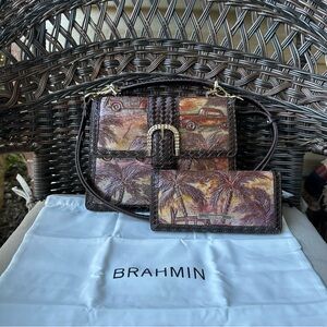 ‼️SOLD‼️Brahmin Multi Copa Cabana Small Hallie BAG ONLY!!!